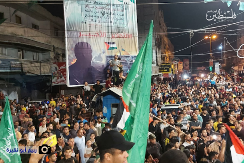 Gazans take to the streets across the besieged enclave to celebrate the ceasefire. (Photo: Supplied by source)