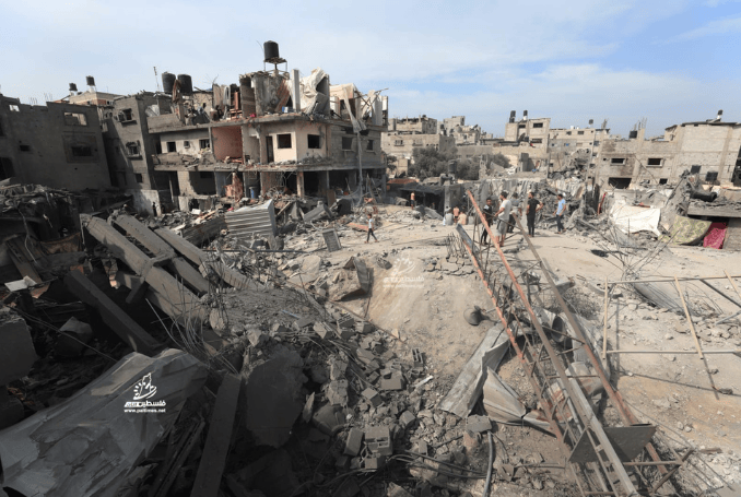 Israeli airstrikes on the Gaza Strip continue. (Photo: via PalTimes.net) &nbsp;