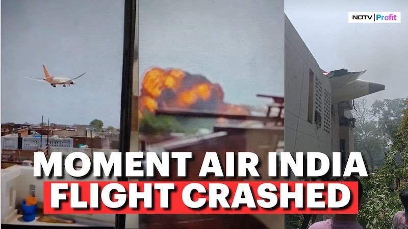 Plane Crashes Near Major Indian Airport With 242 People On Board